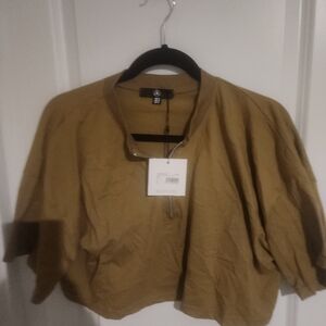 Missguided Tan Crop Top